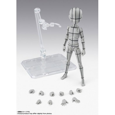 [SHF] 小童素體君 -杉森建- 線框 (灰色)